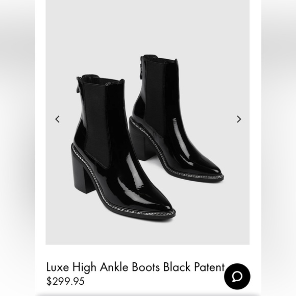 Jo mercer luxe black patent ankle boots size 39 - Picture 2 of 13